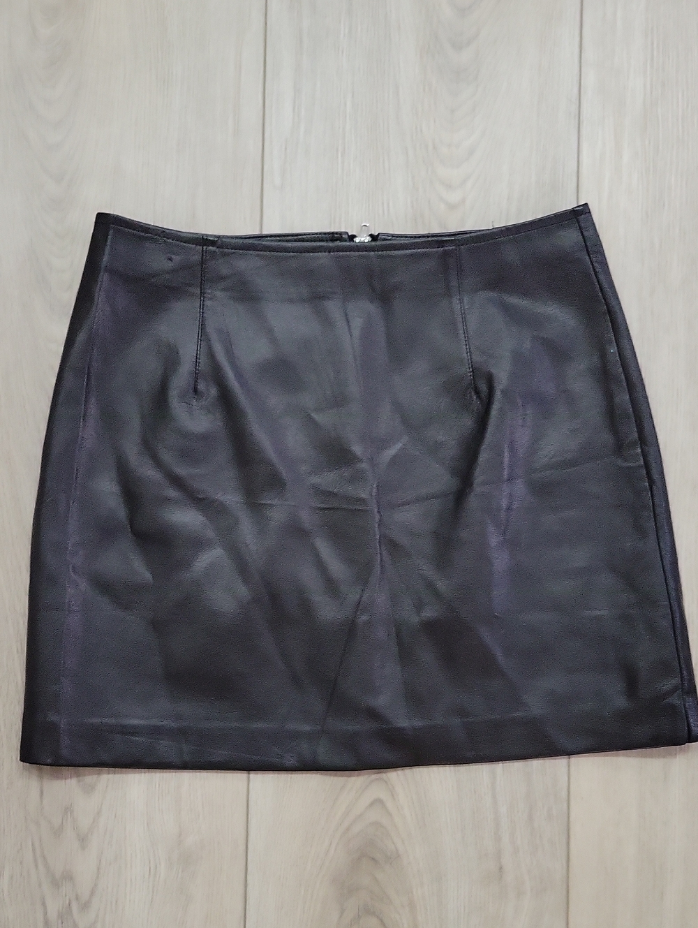 Lulu's Black Faux Leather Mini Skirt